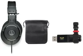 Наушники проводные мониторные Audio-Technica ATH-M30x (набор) с микрофоном CAD U9