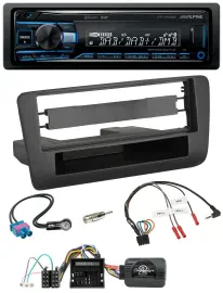 Alpine USB Bluetooth DAB Lenkrad Autoradio für Audi A1 (ab 2010)