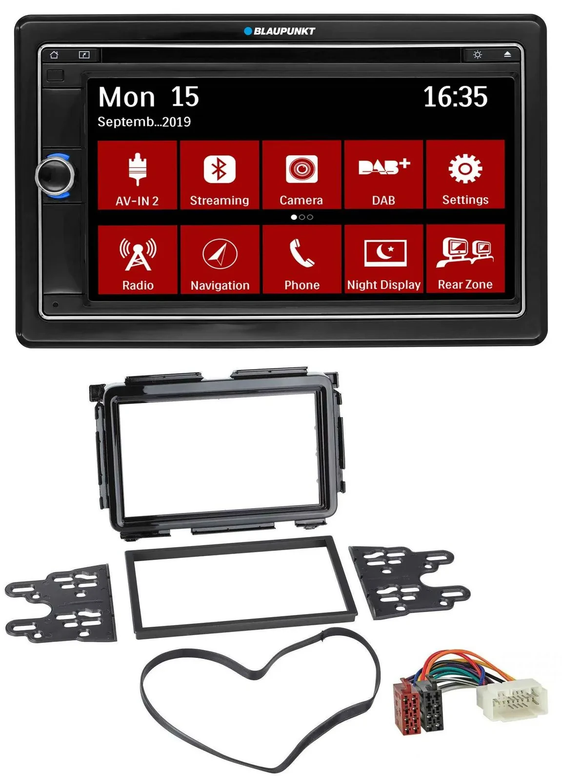 Blaupunkt Bluetooth DAB 2DIN USB DVD MP3 Autoradio für Honda HR-V (RU, ab 2015)