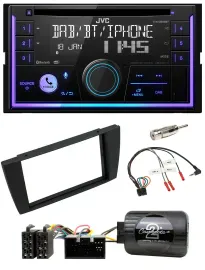JVC Lenkrad USB 2DIN DAB Bluetooth CD Autoradio für Jaguar X-Type S 2003-2008