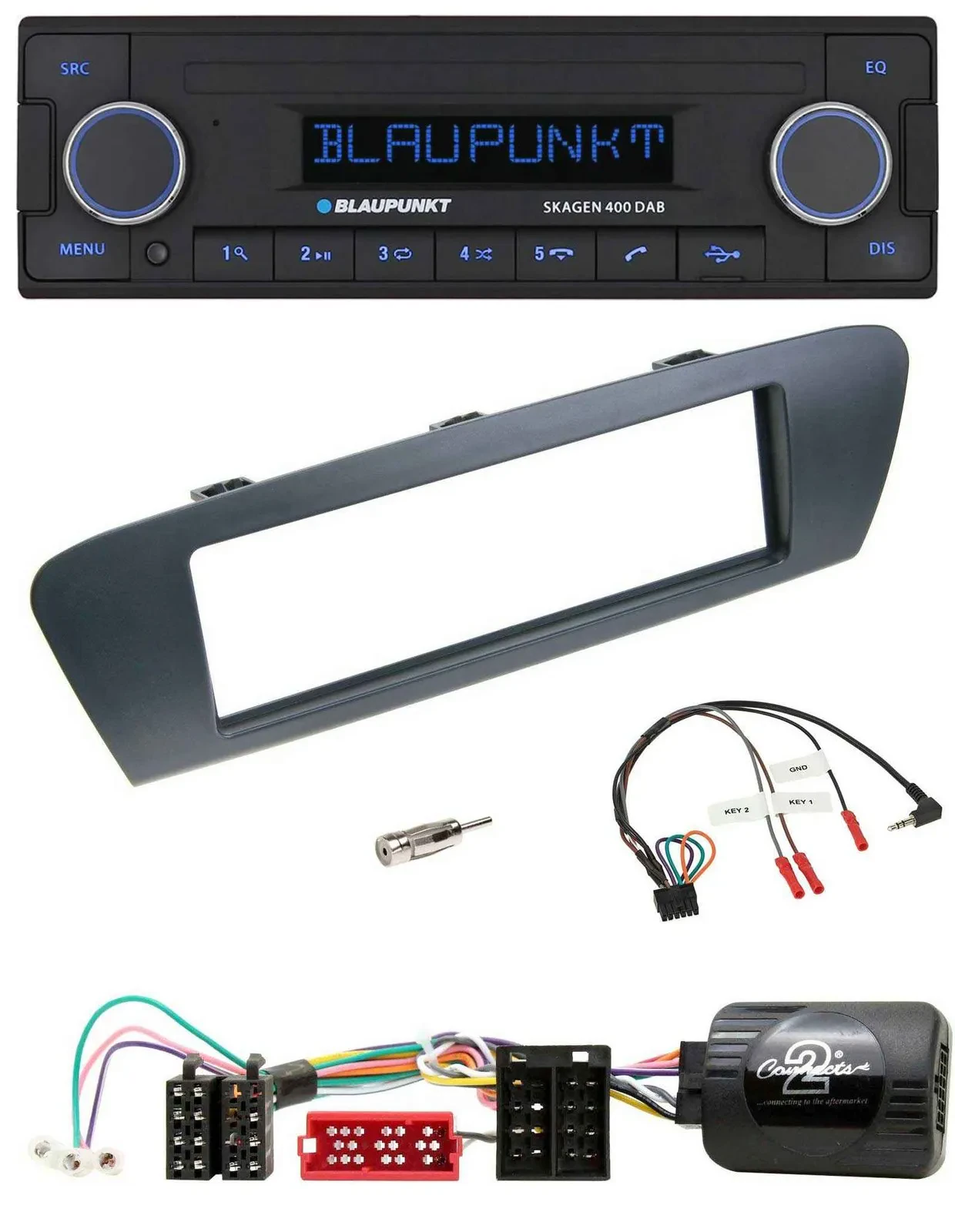 Автомагнитола Blaupunkt DAB USB Bluetooth для Renault Grand Scenic ISO