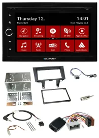 Blaupunkt 2DIN Lenkrad Bluetooth USB TMC DAB Navigation für Honda CRV 2006-2012