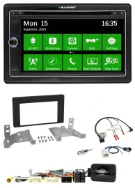 Blaupunkt Bluetooth 2DIN Lenkrad DAB USB TMC Navigation für Toyota Aygo ab 22 AB