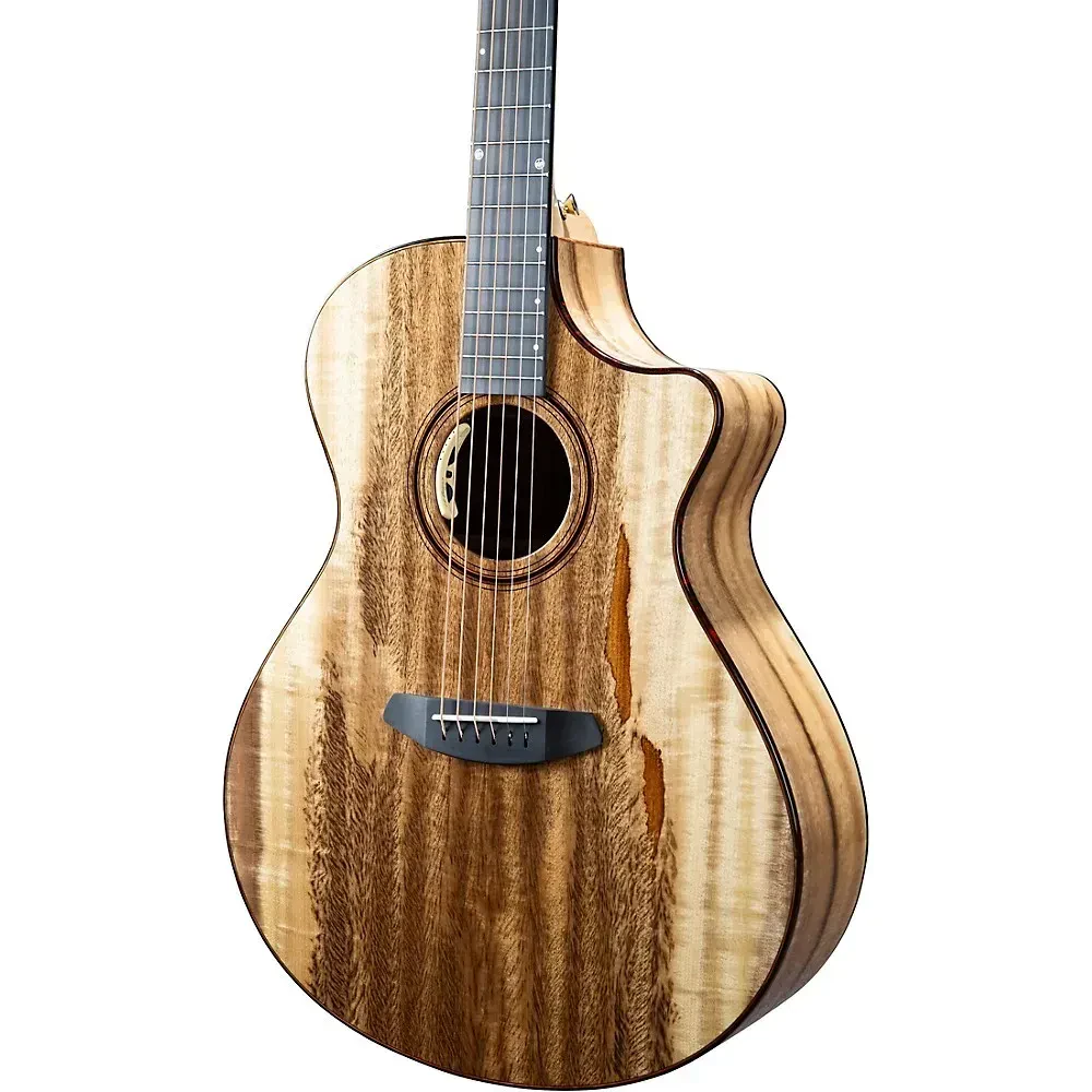 Электроакустическая гитара Breedlove Oregon All Solid Myrtlewood SE Concerto 6-струнная, вырез, 25.5", 1.75", Natural, LR Baggs Anthem TRU-MIC, с кейсом
