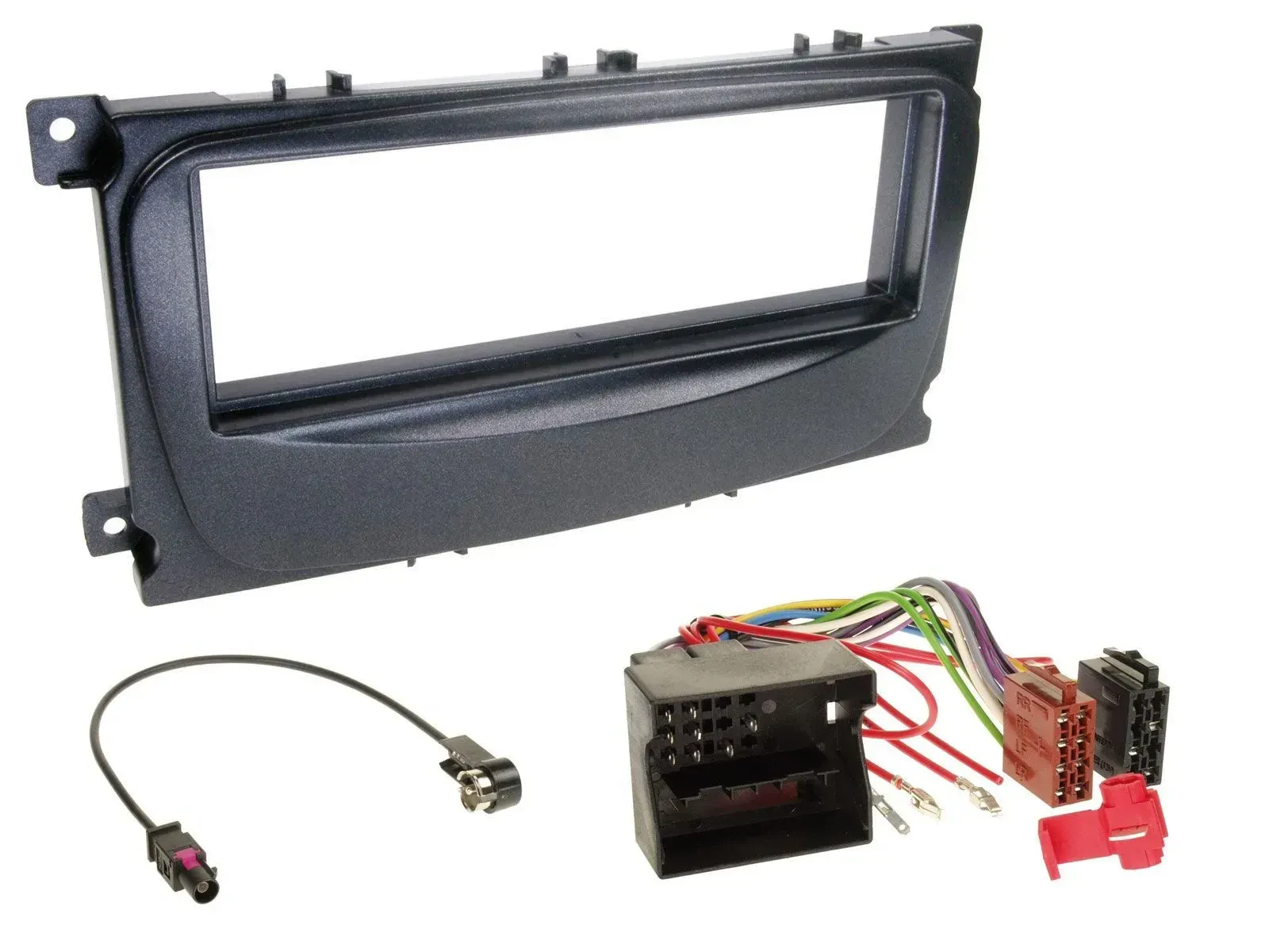 Einbauset DIN Autoradio für Ford Focus C-Max Galaxy ab 2007 schwarz