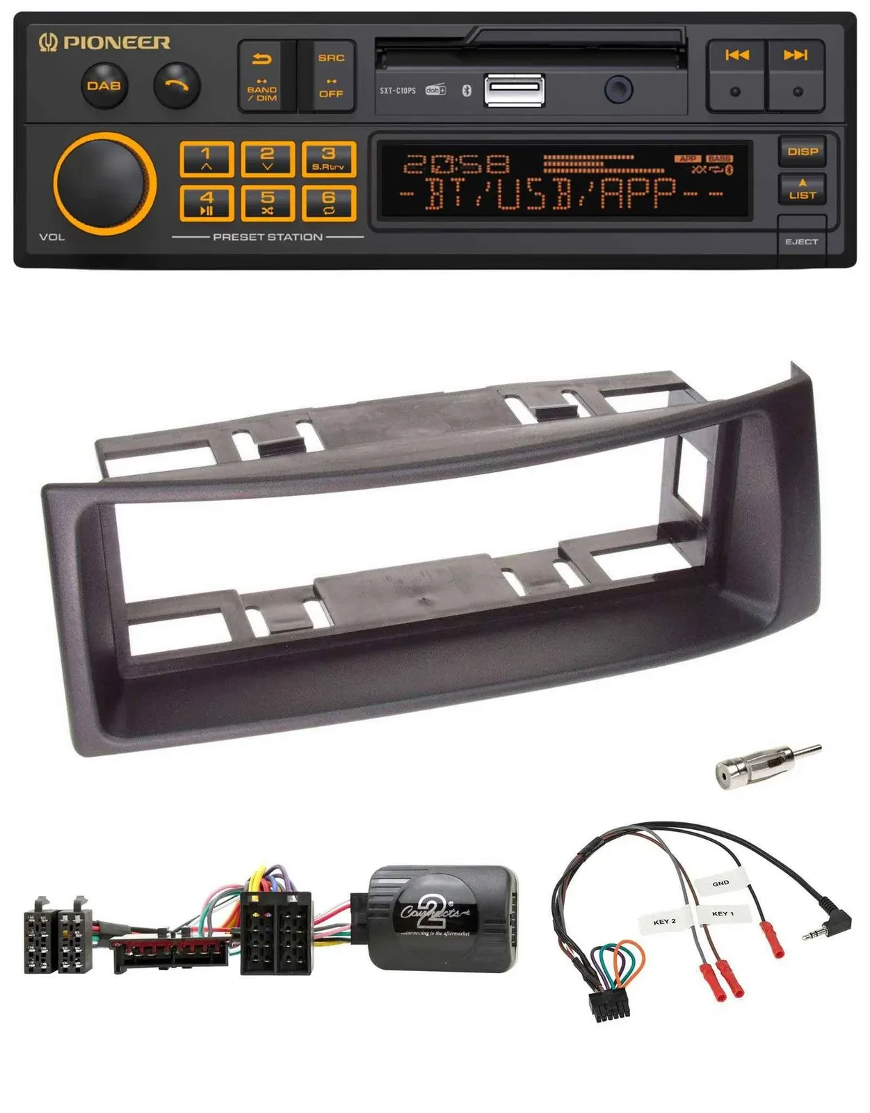 Pioneer DAB Lenkrad USB Bluetooth Autoradio für Renault Megane 1996-2000 Scenic