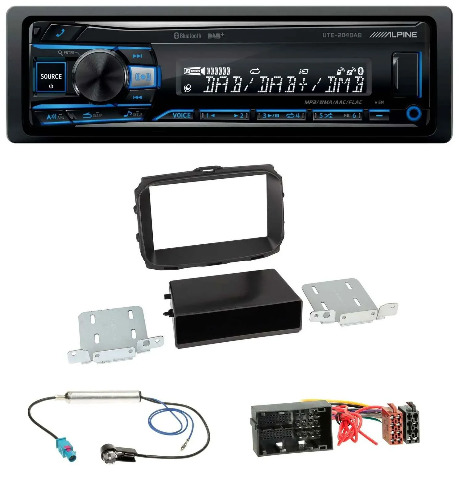 Alpine USB Bluetooth DAB MP3 Autoradio für Alfa Romeo Giulietta 940 Facelift ab