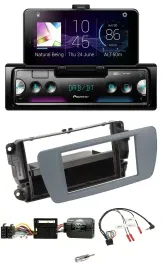Автомагнитола Pioneer USB Bluetooth DAB для Seat Ibiza, серый, поддержка управления с руля