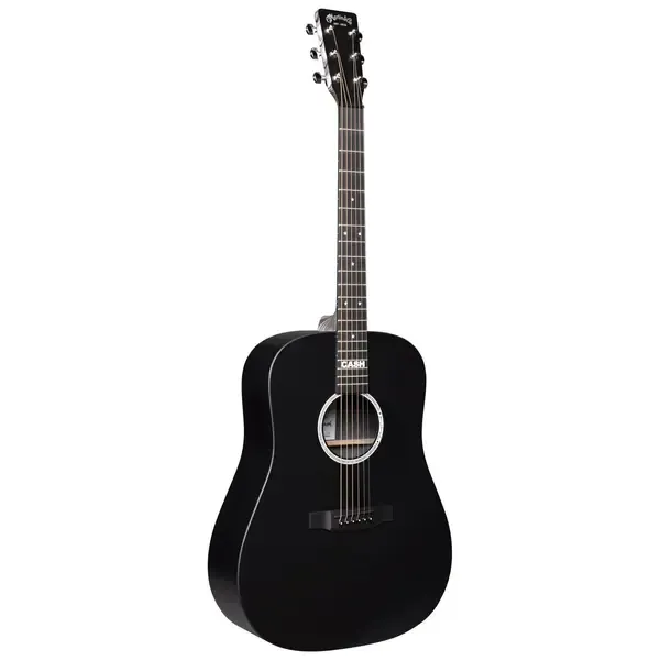 Электроакустическая гитара Martin DX Johnny Cash Signature Left-Handed Acoustic-Electric Guitar Black w/Gigbag