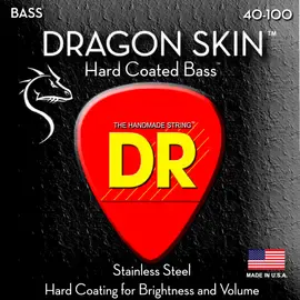 Струны для бас-гитары DR Strings DRAGON SKIN DR DSB-40, 40 - 100