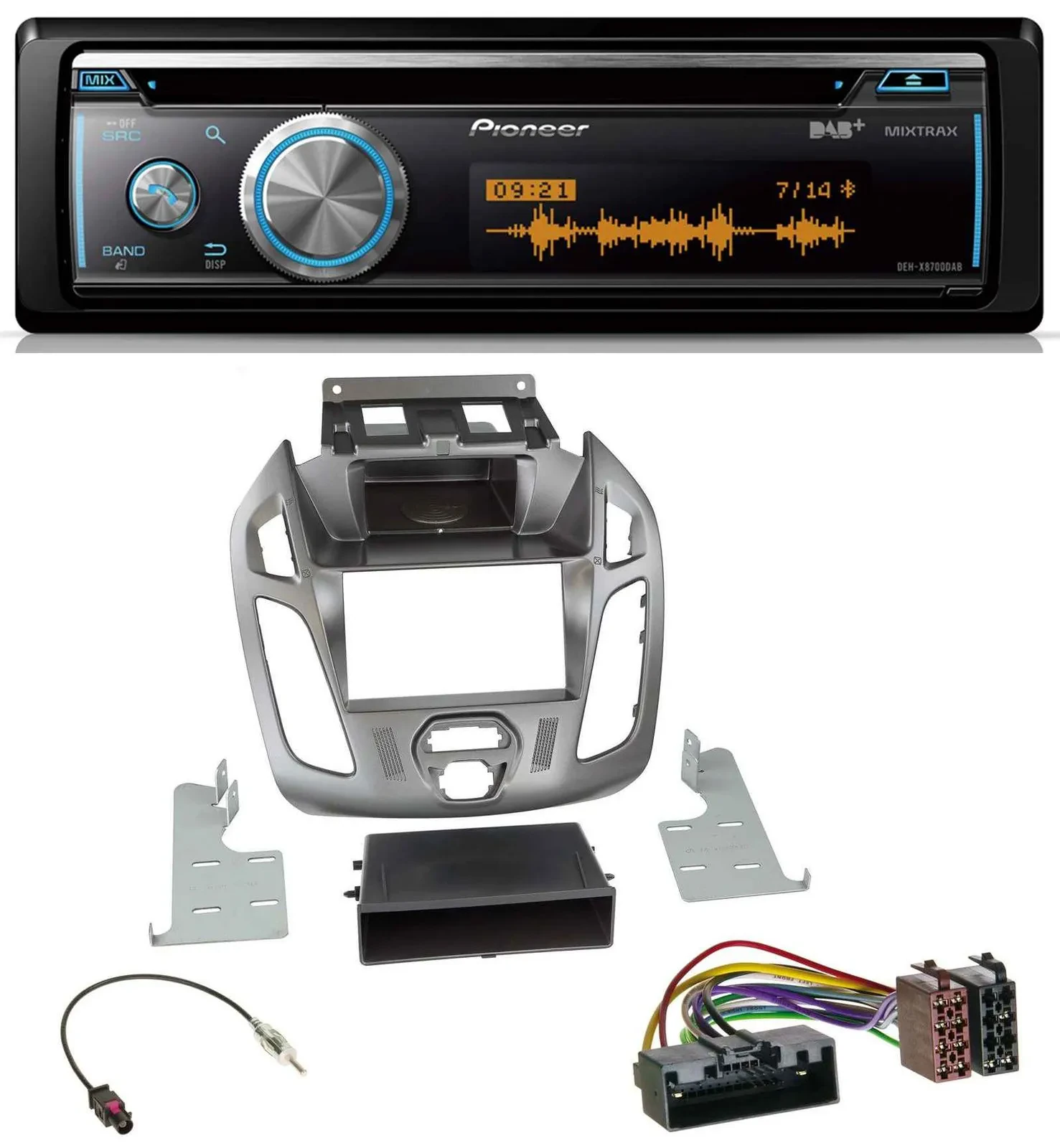 Pioneer MP3 DAB USB CD Bluetooth Autoradio für Ford Connect Transit 2012-2018 oh