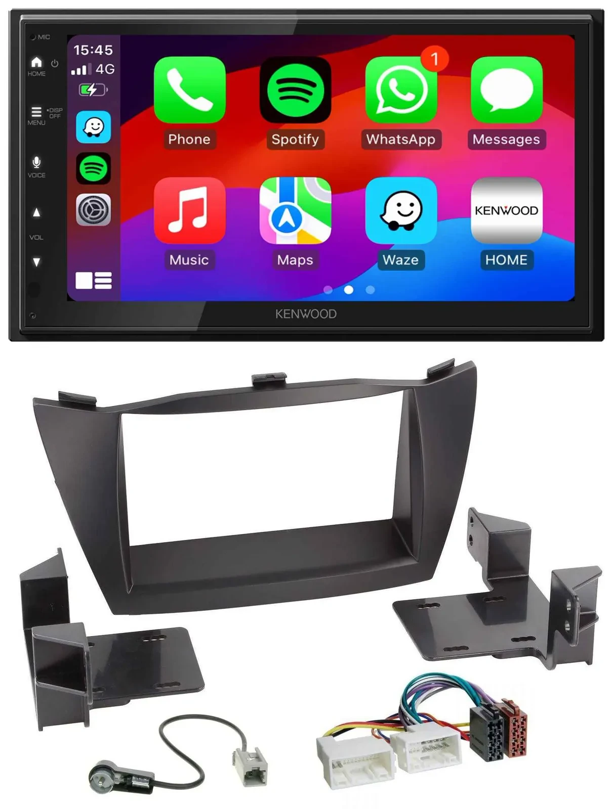 Kenwood MP3 USB DAB 2DIN Bluetooth Autoradio für Hyundai ix35 (2010-2013)