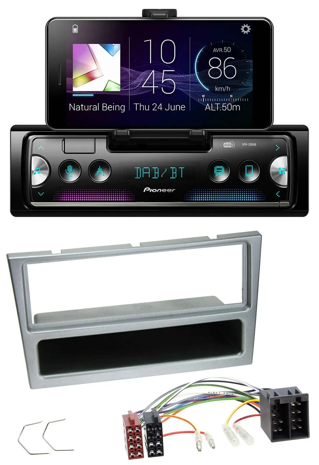 Pioneer USB MP3 Bluetooth DAB Autoradio für Opel Combo C Corsa C Meriva Tigra 20