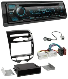 Kenwood Bluetooth USB CD MP3 DAB Autoradio für Hyundai ix20 ab 10 autom. Klima