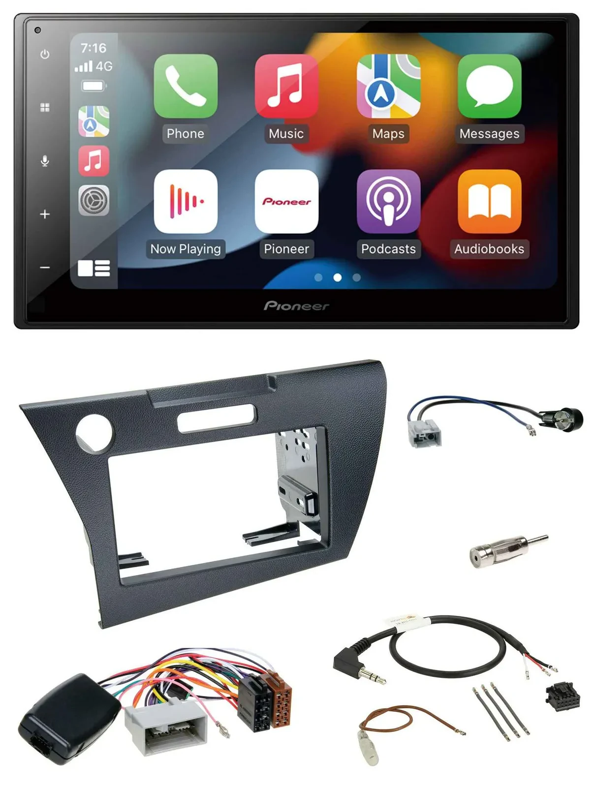 Автомагнитола Pioneer 2DIN DAB, Bluetooth, USB для Honda CR-Z (2010–2013)