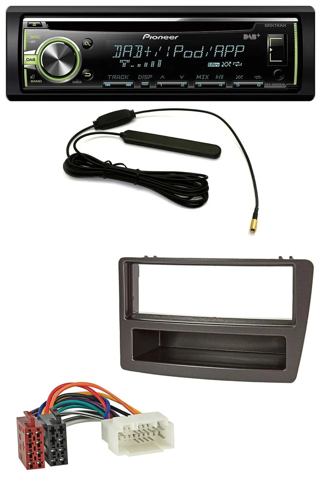 Автомагнитола для Honda Civic 2004–2006 (автоматический климат-контроль) Pioneer MP3 USB CD DAB AUX черная
