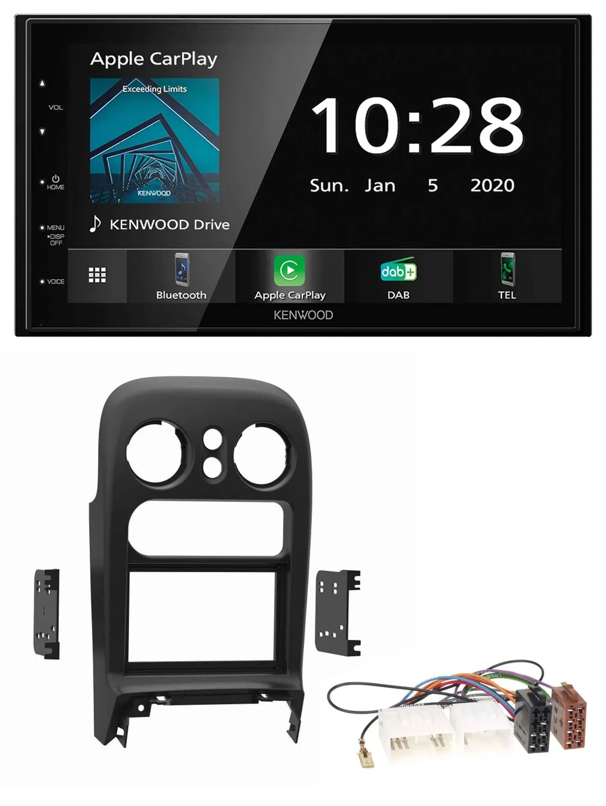 Kenwood Bluetooth MP3 DAB USB 2DIN Autoradio für Mazda MX-5 (1994-1997)