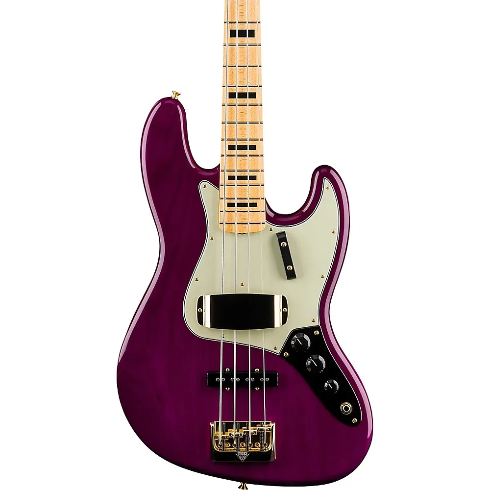 Fender CS American Custom Jazz Bass NOS Maple Fingerboard Purple Transparent