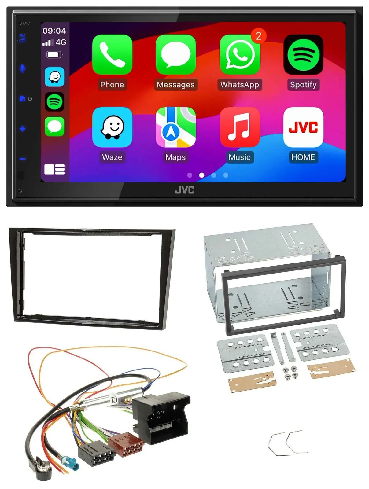JVC Bluetooth 2DIN MP3 DAB USB Autoradio für Opel Astra H Corsa D Zafira B Klavi