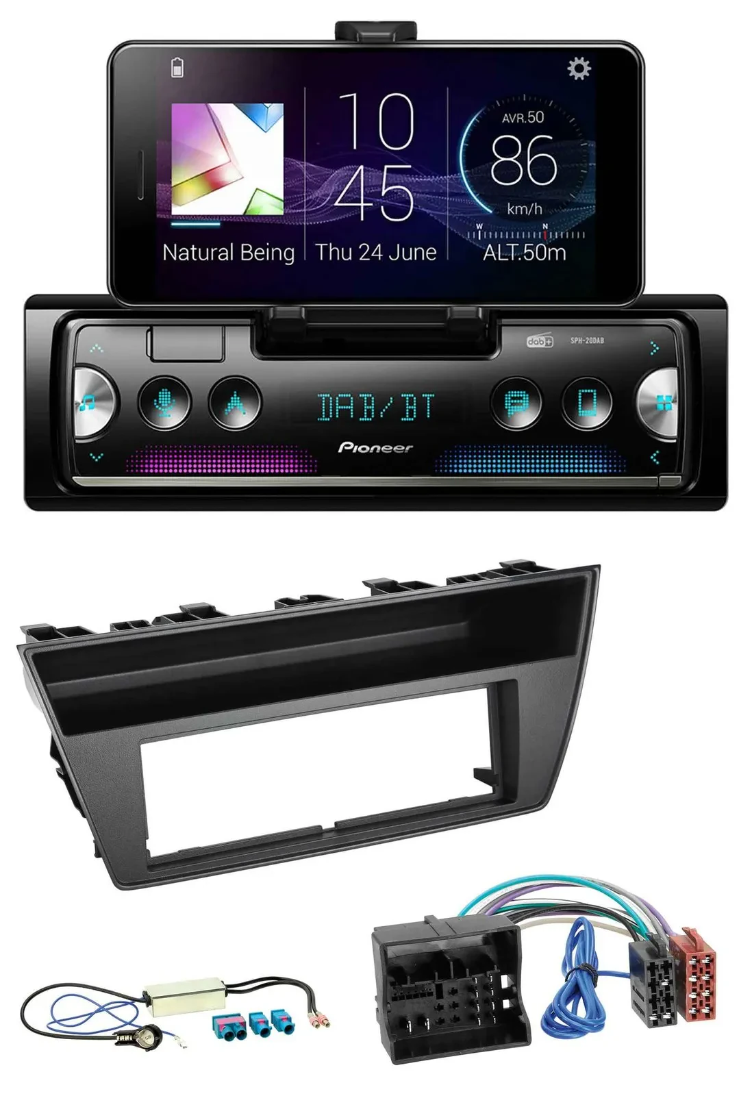 Pioneer USB MP3 Bluetooth DAB Autoradio für Skoda Fabia III (2014-2020)