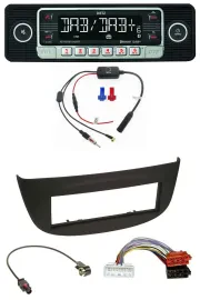 Dietz MP3 DAB Bluetooth USB Autoradio für Renault Twingo ab 2015 schwarz