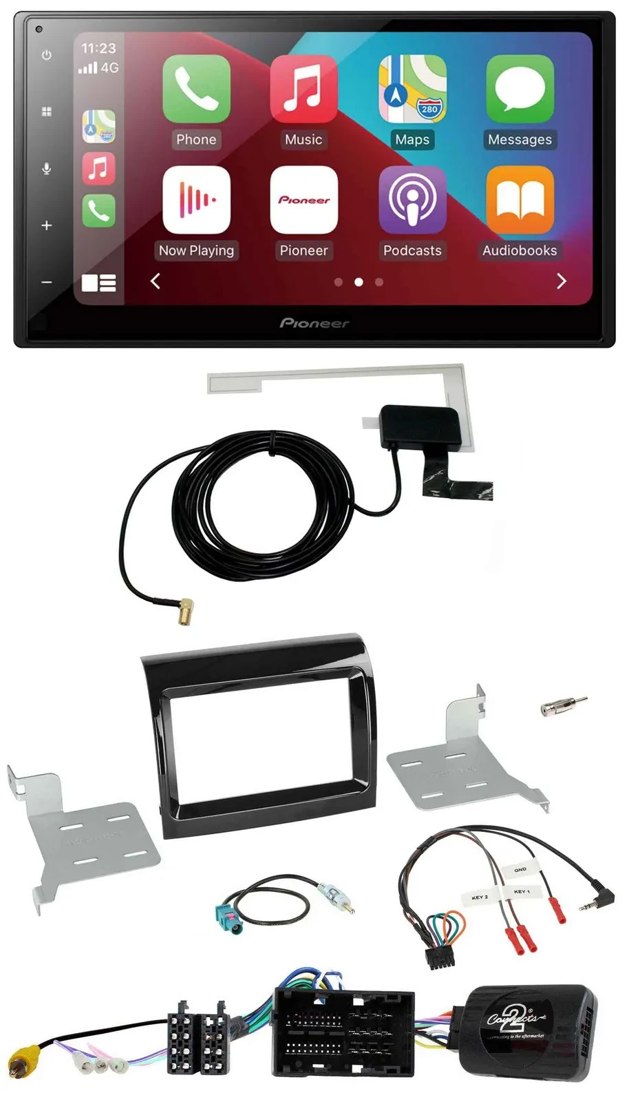 Автомагнитола Pioneer 2DIN USB Bluetooth DAB для Citroen/Fiat/Peugeot