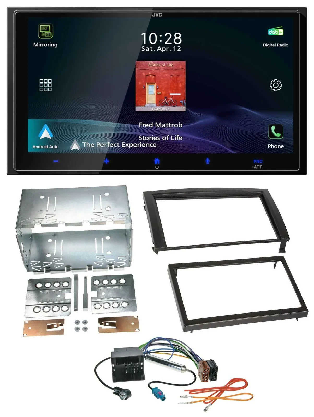 JVC USB Bluetooth 2DIN DAB MP3 Autoradio für Skoda Fabia 6Y Facelift 2004-2007 Q