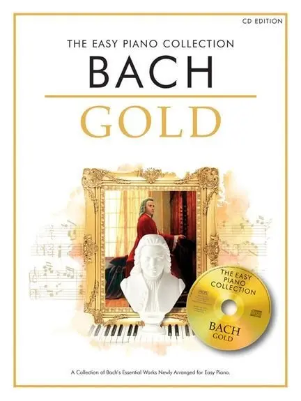 Ноты MusicSales THE EASY PIANO COLLECTION BACH GOLD EASY PIANO BOOK/CD