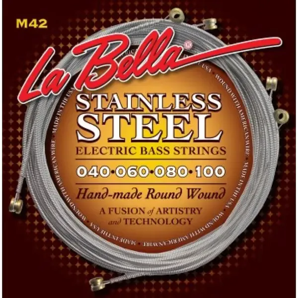 Струны для бас-гитары La Bella M42 40-100