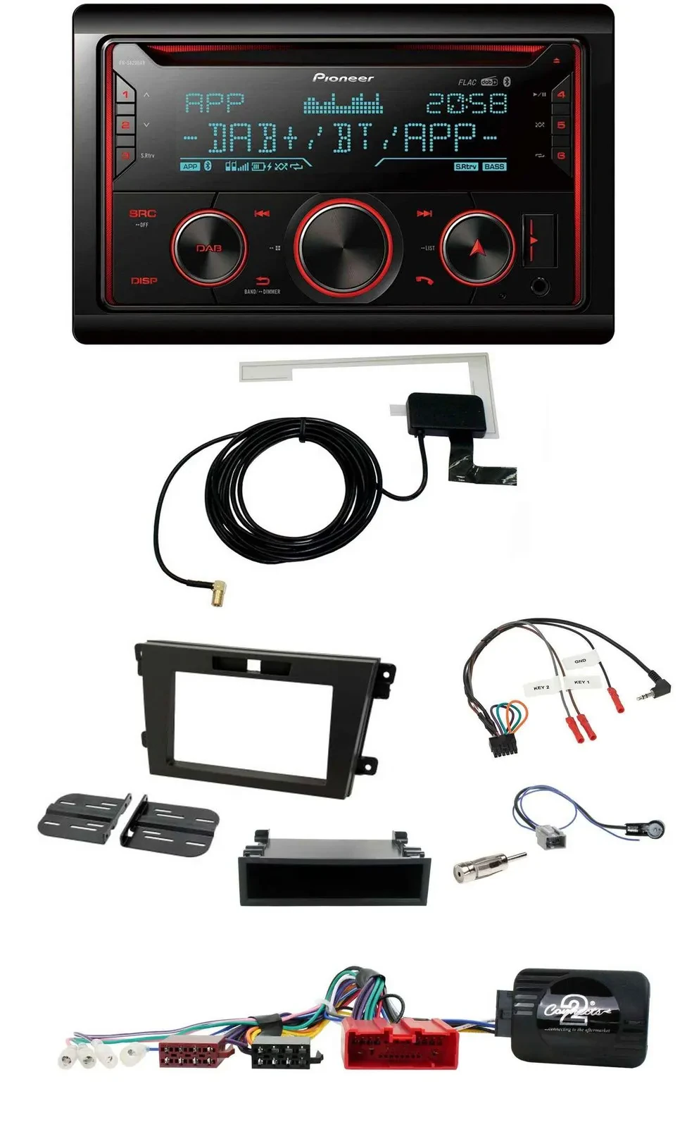 Pioneer 2DIN Lenkrad DAB USB CD Bluetooth Autoradio für Mazda CX-7 2008-2010