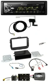 Автомагнитола для Alfa Romeo Giulietta (940, Facelift 2014) Pioneer Bluetooth, DAB, USB, поддержка кнопок на руле