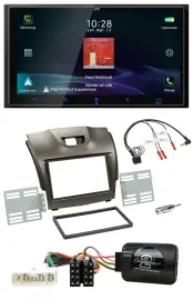 JVC USB Bluetooth 2DIN DAB Lenkrad Autoradio für Isuzu D-Max ab 2012 grau
