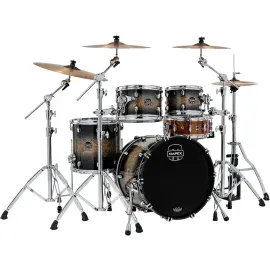 Mapex Saturn VI Fusion 4Piece Shell Pack with 20" Bass Drum Black Ink Burst