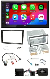 JVC Bluetooth USB Lenkrad 2DIN DAB Autoradio für Opel Zafira Corsa D Astra H Kla