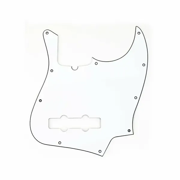 Пикгард Fender 10-Hole Contemporary Jazz Bass Pickguard 3-Ply White