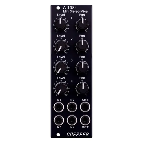Модульный студийный синтезатор Doepfer A-138SV Mini Stereo Mixer Vintage Edition - Mixer Modular Synthesizer