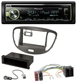 Автомагнитола для Hyundai i10 (2008–2013) Pioneer DAB USB MP3 AUX CD, темно-серый