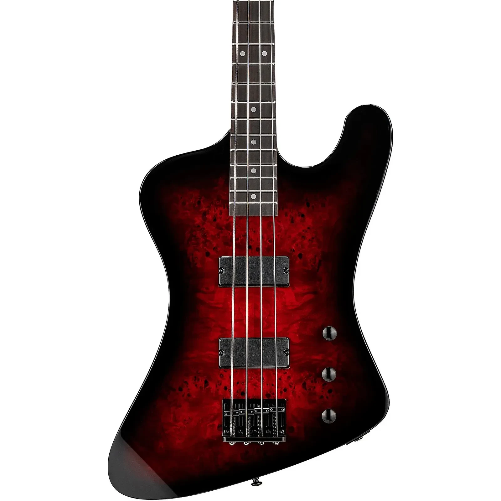 Бас-гитара ESP LTD Phoenix-204DX 4-струнная, накладка палисандр, цвет красный санберст