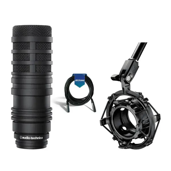 Audio-Technica BP40 Large-Diaphragm Dynamic Broadcast Mic W/AT8484 Shockmount