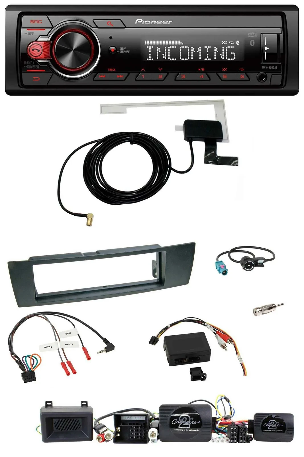 Pioneer MP3 Lenkrad CD DAB USB Autoradio für BMW 1er E87 04-13 Aktiv PDC