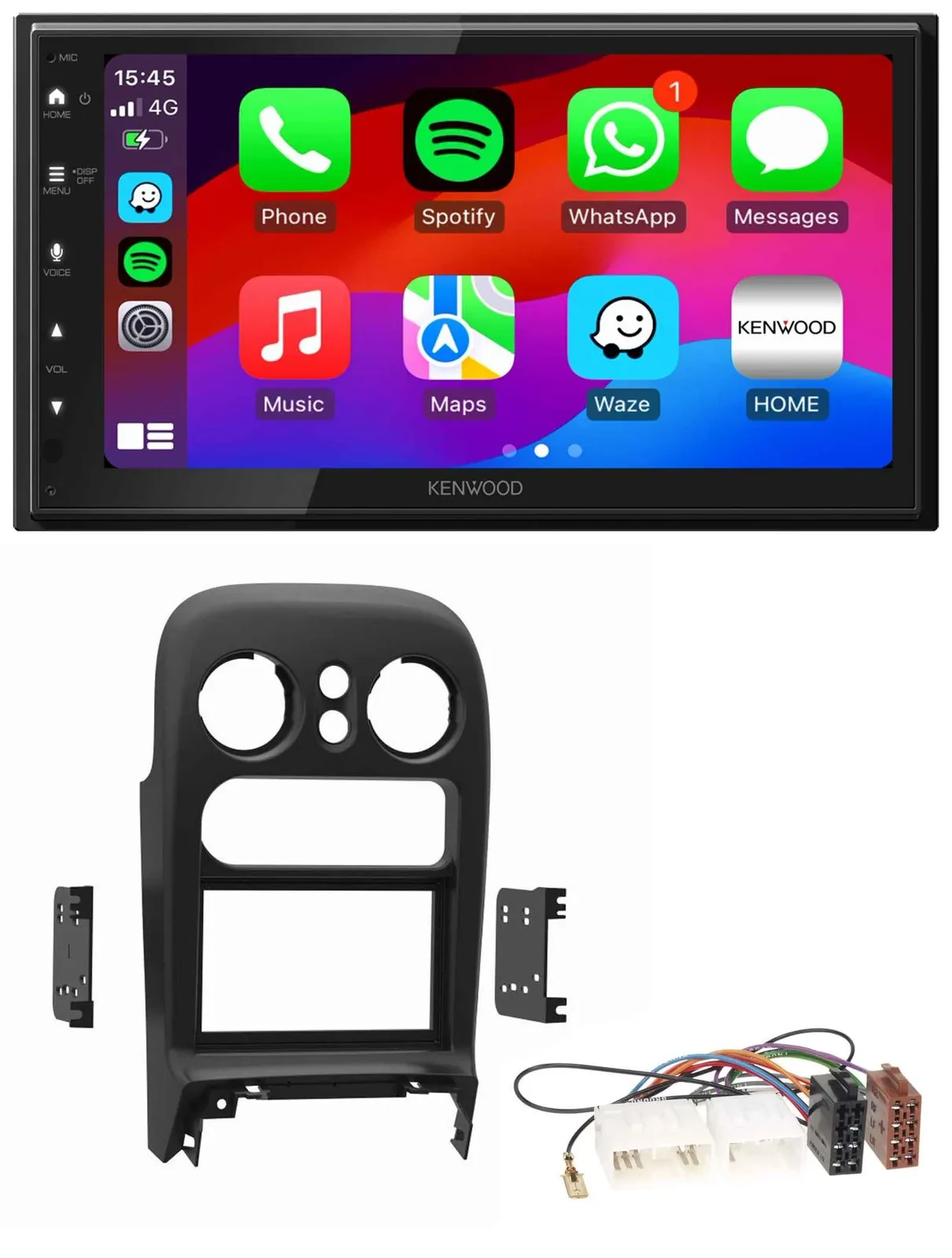 Kenwood MP3 USB DAB 2DIN Bluetooth Autoradio für Mazda MX-5 (1994-1997)