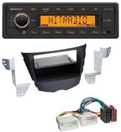 Continental 1DIN USB AUX MP3 Autoradio für Hyundai Veloster (ab 2011)