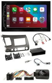 ESX 2DIN DAB USB Lenkrad Bluetooth Autoradio für Honda Civic 06-10 Hybrid anthra