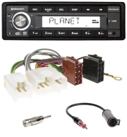 Автомагнитола Continental 1-DIN, USB, AUX, DAB, MP3 для Nissan 100NX/300ZX (1990–1995)