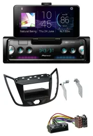 Автомагнитола Pioneer USB MP3 Bluetooth DAB для Ford C‑Max/Kuga матовый чёрный