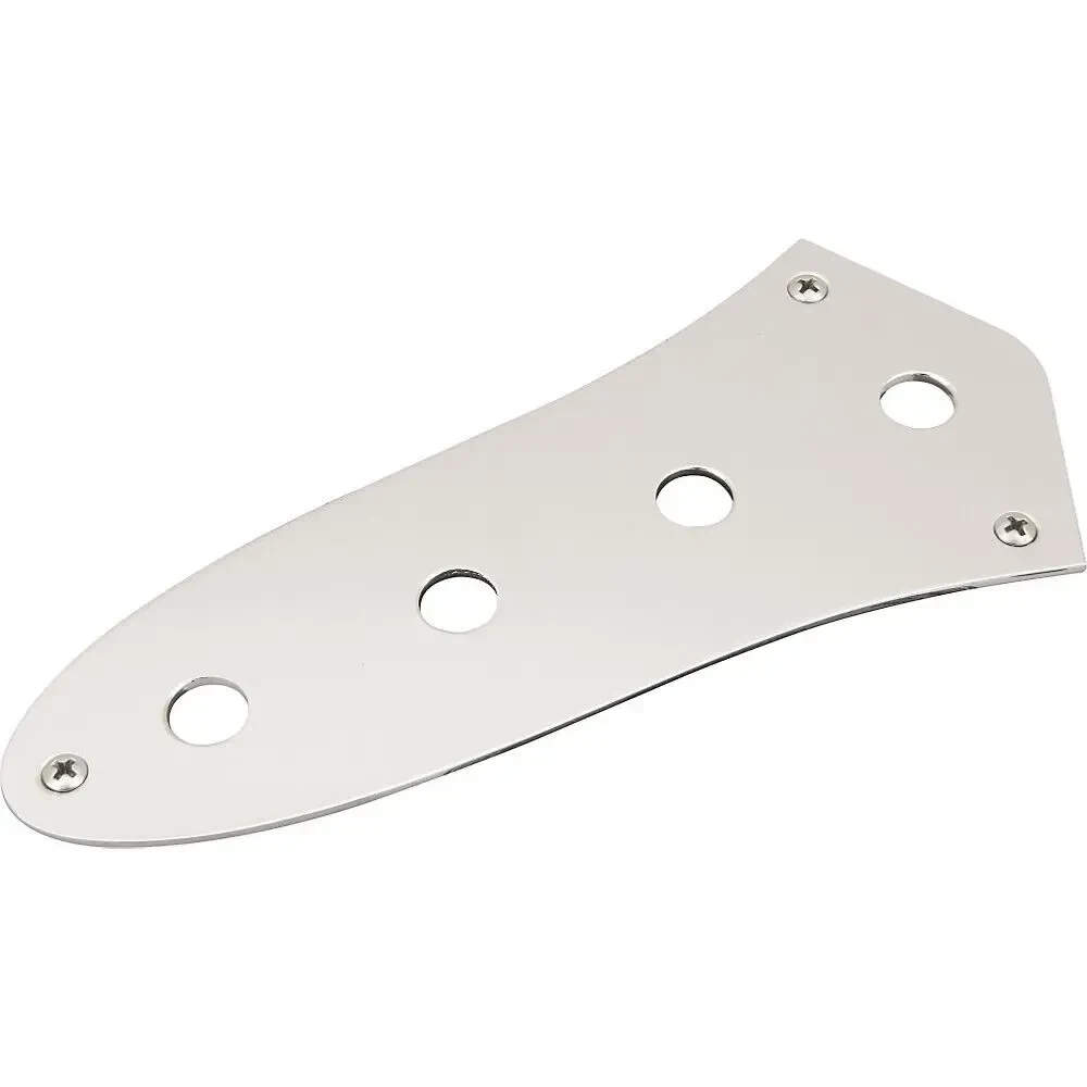 Накладка под потенциометры Fender Control Plate Deluxe Jazz Bass Chrome