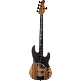 Бас-гитара Schecter Model-T 5 Exotic Black Limba Satin Natural