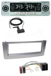 Автомагнитола Dietz Bluetooth USB MP3 DAB для Fiat Punto/Grande Punto (с 2005), серый