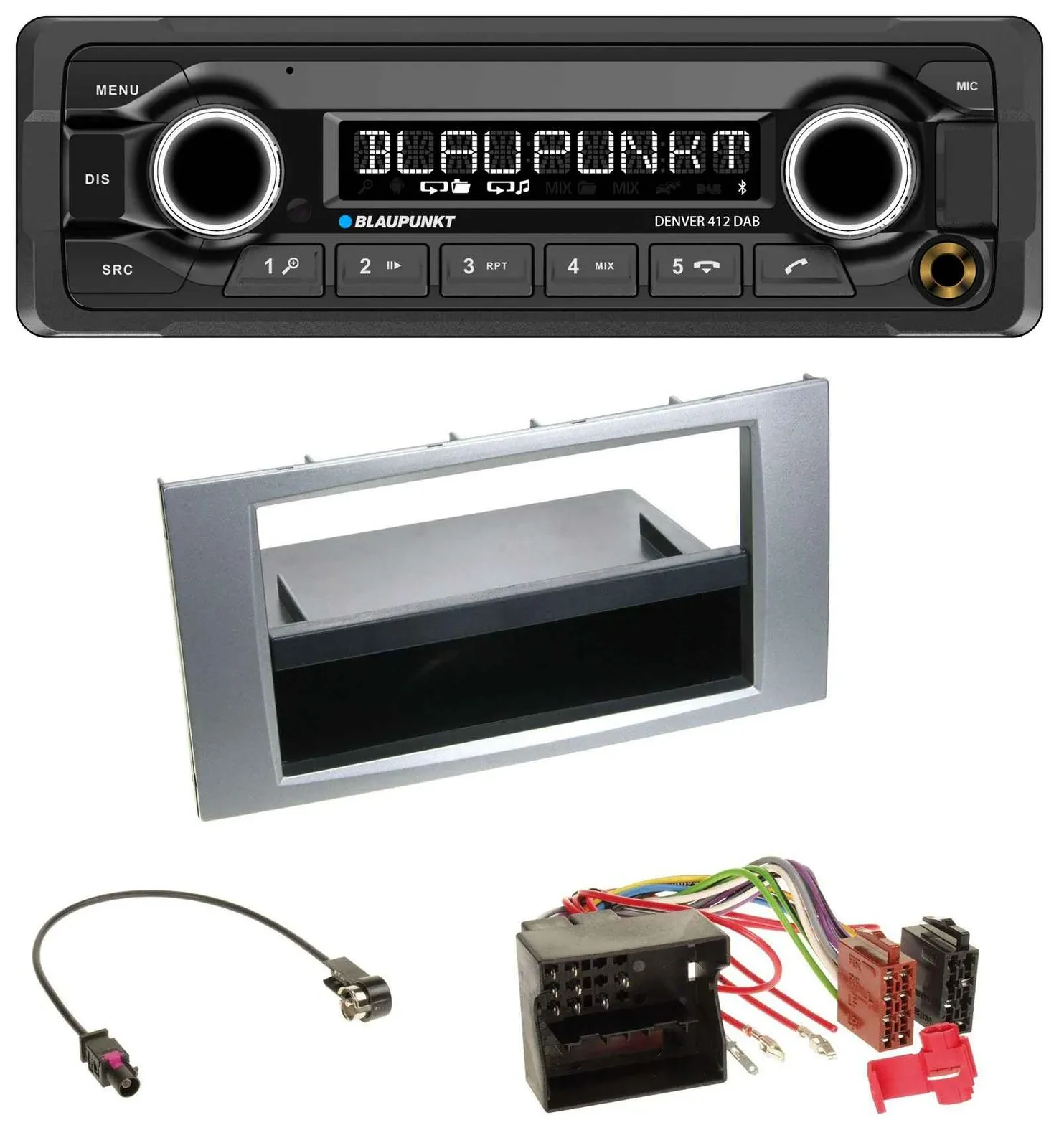 Blaupunkt Bluetooth DAB MP3 USB Autoradio für Ford Kuga Fusion Transit 05-12 sil