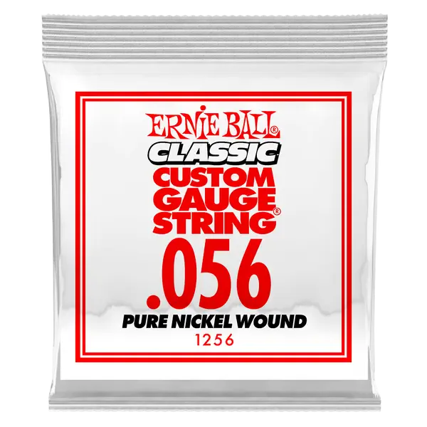 Струна для электрогитары Ernie Ball P01256, никель, калибр 56